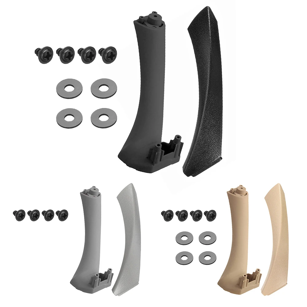 

Left/Right Side Interior Door Panel Handle Pull Trim Cover for BMW E90 E91 3 Series Front Back Rear Side Inner Door Panel Handle
