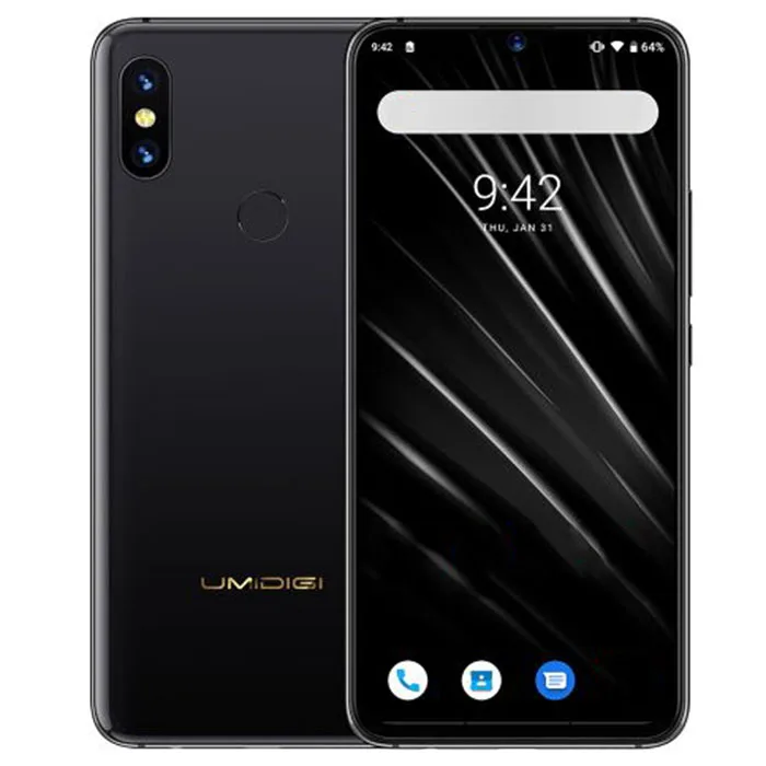 UMIDIGI S3 Pro 4G смартфон 6,3 дюймов Android 9,0 Pie Helio P70 Восьмиядерный 2,1 ГГц 6 ГБ 128 ГБ 5150 МП отпечаток пальца мАч мобильные телефоны - Цвет: Black