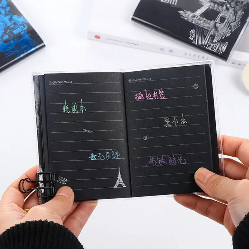 Coloffice 1PC Retro European Diary Black Paper For Soft Cover Sketch