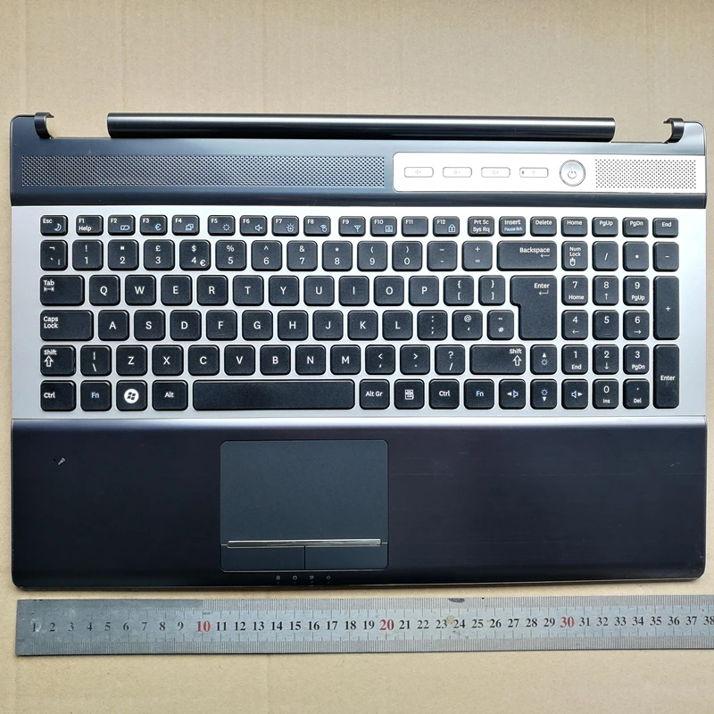 

UK layout new laptop keyboard with touchpad palmrest for SAMSUNG NP RF510 RF511 BA75-02676A