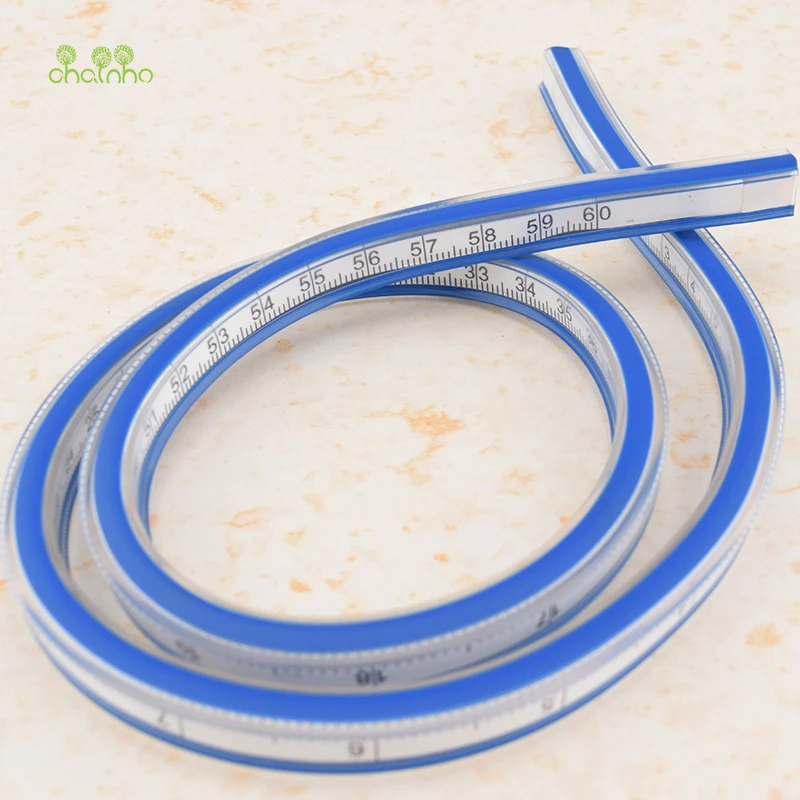 

Chainho.1set/p,Serpentine Ruler,Flexible Curve With Inkng Edge and Pencil Edge For Sewing&Quilting High-precision Measuring,60cm