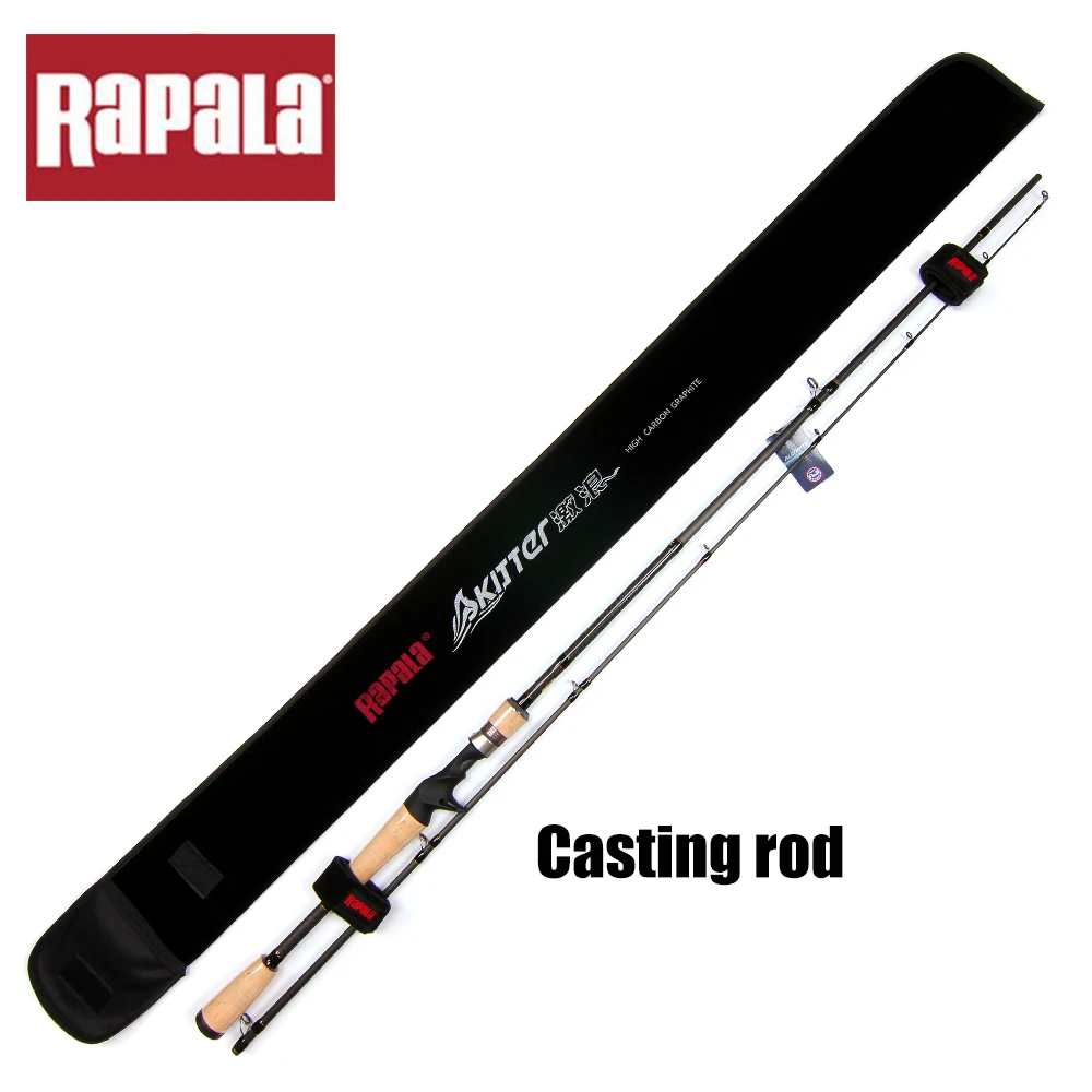 Оригинальная фирма Rapala, серия SKITTER, приманка, удочка, 1,98 м, 2,13 м, 2 секции, м мл, MH, мощность, спиннинг, литье, Удочка с EVA ручкой