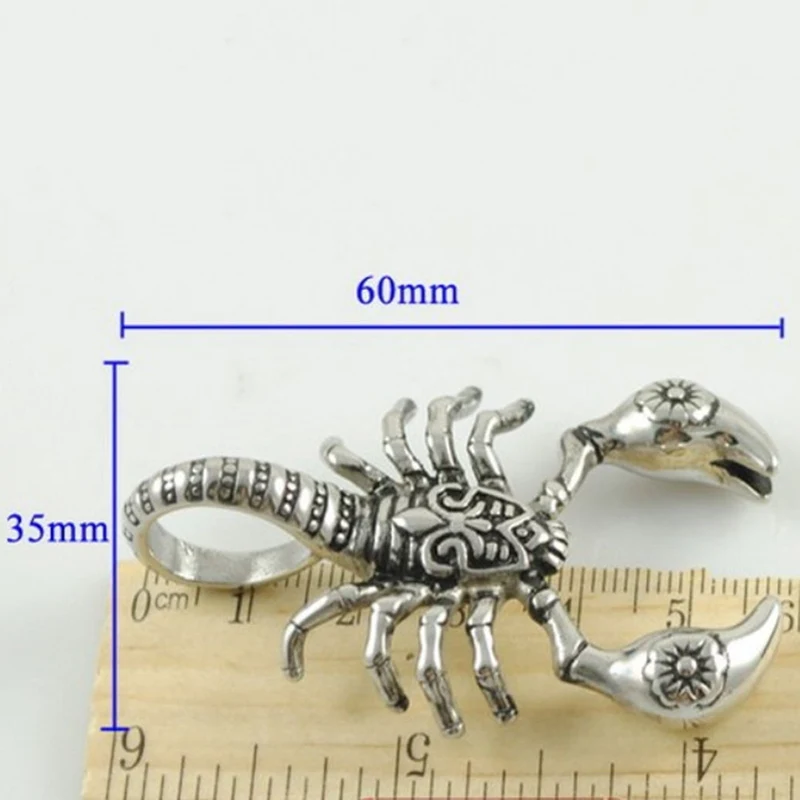 Мужская Ретро Новинка преувеличенная подвеска в виде Скорпиона ожерелье золотого и серебряного цвета в стиле панк крутое креативное ожерелье ювелирное изделие