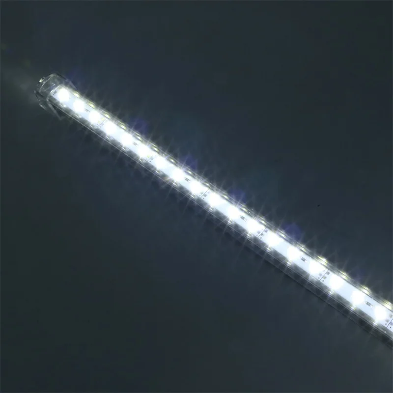DC 12V SMD 7020 LED Жесткая жесткая полоса 50 см 100 150 бар свет алюминиевый корпус с молочно