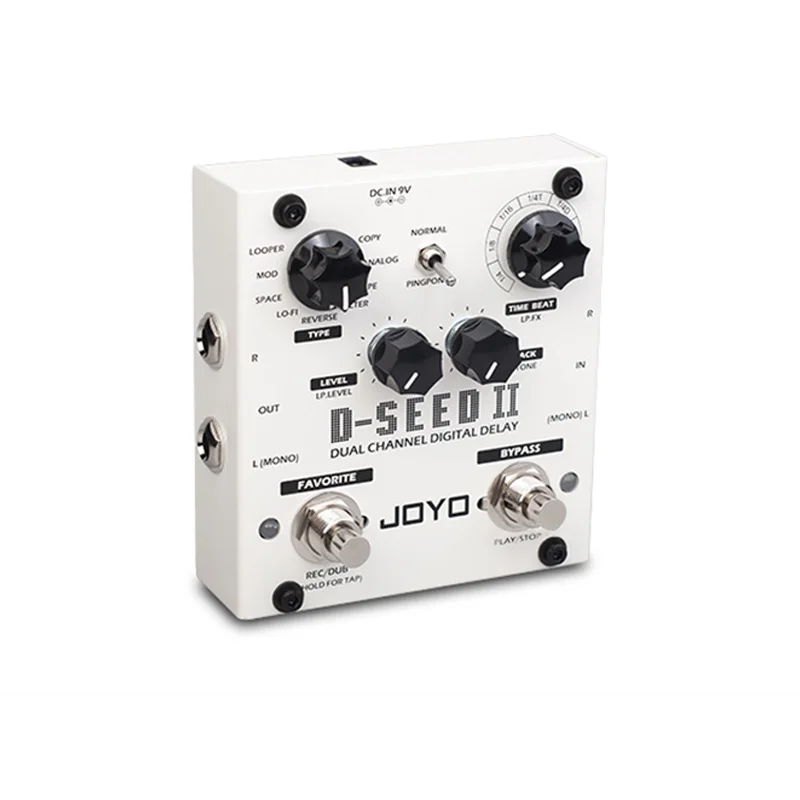 JOYO D-SEED II педаль петлителя задержка Гитарный процессор аналоговый эффект реверберации модуляции Модели PingPong эффекты двухканальный стерео