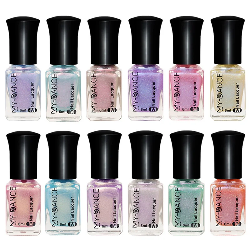 

6ml Shell Glitter Nail Polish Unpeelable Transparent Glimmer Shiny Lacquer Varnish Manicure Nail Art Polish Nail Art TSLM1