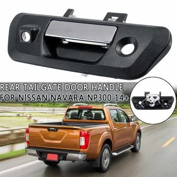 

90606-4JG0C tailgate handle back door handle camera type fits For Nissan Navara NP300 2014 2015 2016 2017+ 1PC black with chrome