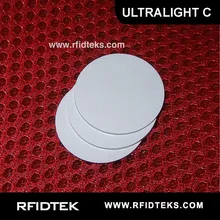 CT30mm RFID кляссерный лист для монет Анализаторы спектра RFID ПВХ индустрии тэг диск 13,56 МГц 1536 бит/R/W ISO14443Awith ультролегкий с чипом