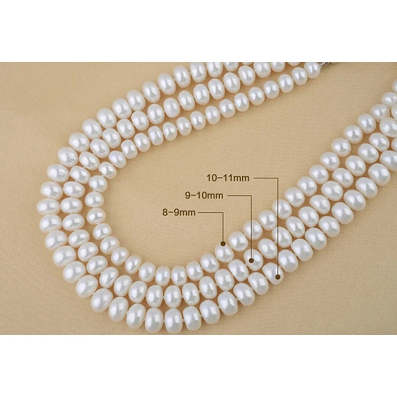 Sinya, натуральный пресноводный жемчуг, бусы, прядь, ожерелье для женщин, мать, девочка, жемчуг, диаметр 9-10 мм, 18 дюймов, длина