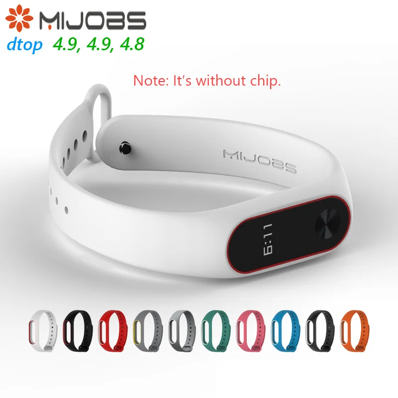 

Original Mijobs Dual Color Strap For Xiaomi Mi Band 2 Multiple Bracelet Change Optional Beautiful Stylish Xiaomi Eco Chain