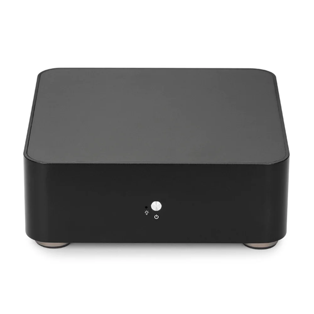 Алюминиевый мини Чехол для HTPC RGeek черный серебристый чехол ITX компьютерный