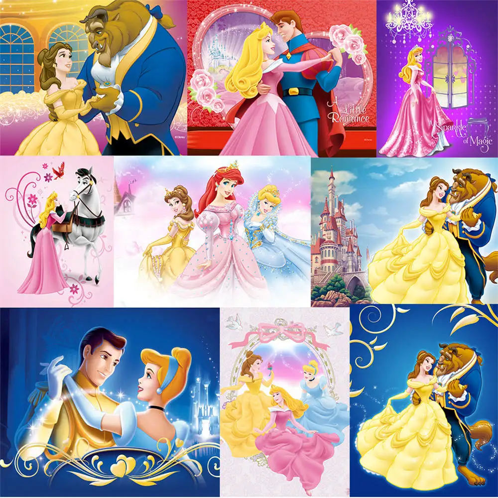 

Diy Diamond Painting Cartoon Princess Diamond Embroidery Full Square Diy Diamond Mosaic Sale Crafts Handmade Best Gift To Girl