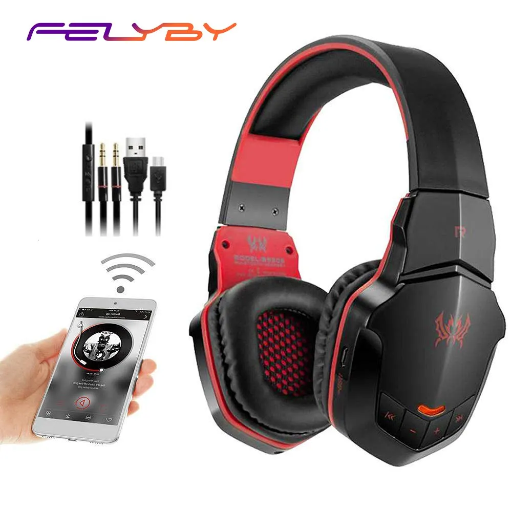 FELYBY B3505 Беспроводная Bluetooth стерео игровая гарнитура с USB разъемом 3 5 мм микрофоном