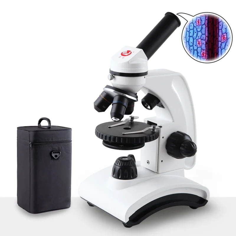 

Professional optical monocular biological microscope for children school student education laboratory experiments