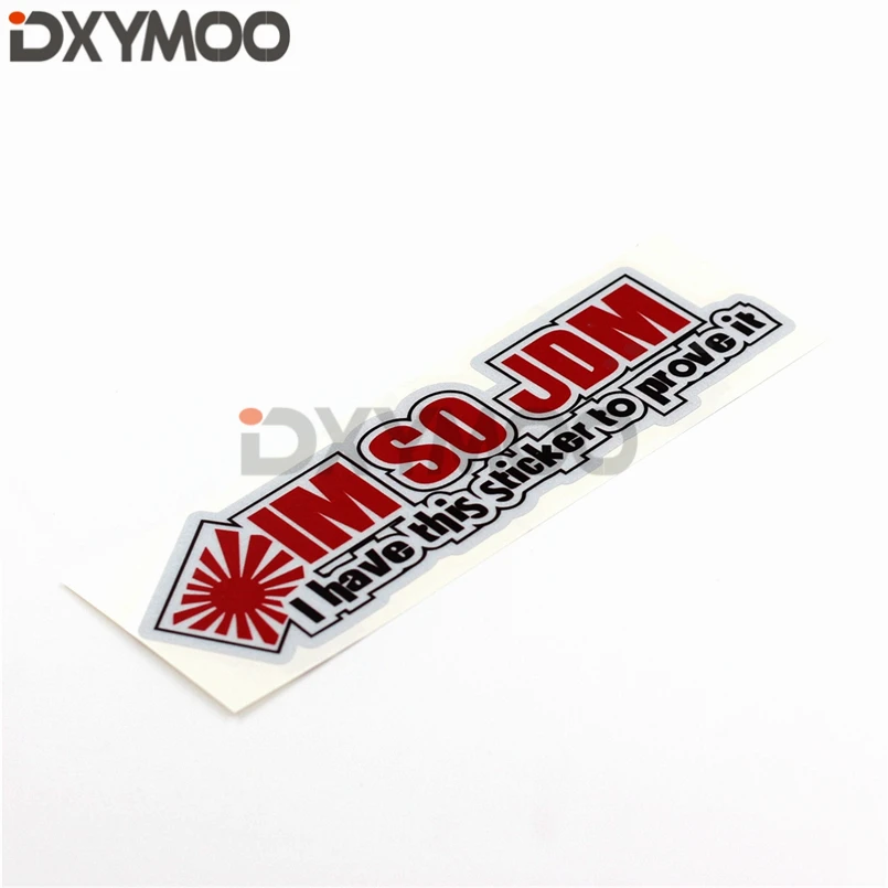 Car Sticker Decals National Flag Japan IM SO JDM Sticker Prove Motorbike Skateboard Bumpers 3M