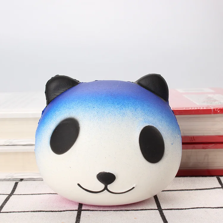 Kawaii Jumbo мягкими Galaxy панда головы лица Мягкий замедлить рост подвеска мягкая Малыш Забавный анти-стресс сжать игрушки Дети подарки