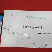 A4 Белая доска набор канцелярских канцелярские доска доска объявлений Съемный Доски Memo Pad Магнитно-Маркерная Доска