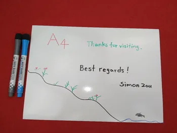 

A4 White board set office supply stationery Writing board message board Removable Whiteboard Memo Pad Magnetic Whiteboard