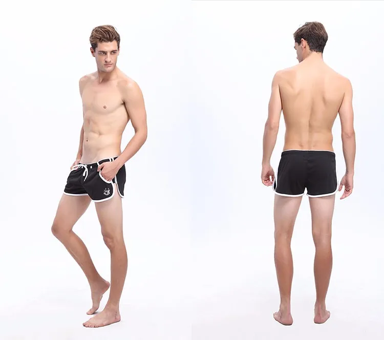 WJ, сексуальные шорты для бега, мужские Бермуды, шорты для мужчин, Бермуды, Короткие хлопковые шорты, мужские пляжные бермуды, Hommes