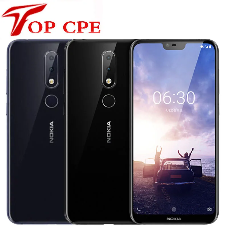 

Original Nokia X6 Android SmartPhone 5.8" 18:9 Snapdragon 636 Octa Core 3060mAh 16.0MP+5.0MP Camera Fingerprint ID Mobile phone