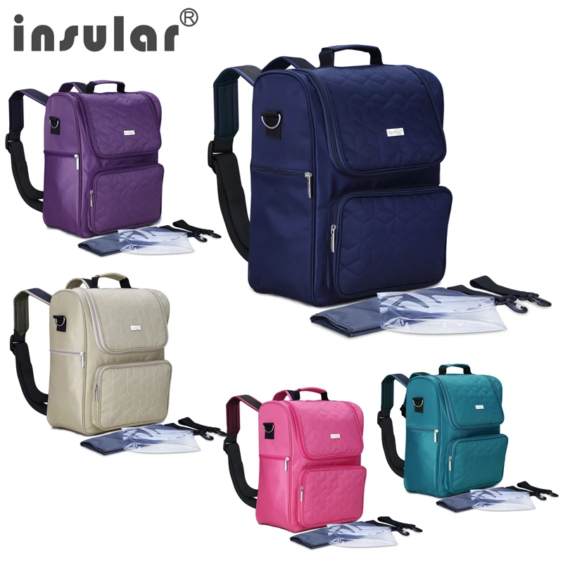 

Insular New Waterproof Mummy Maternity Nappy Bag Large Capacity Baby Bag Travel Backpack Designer Nursing Bag for Baby Care
