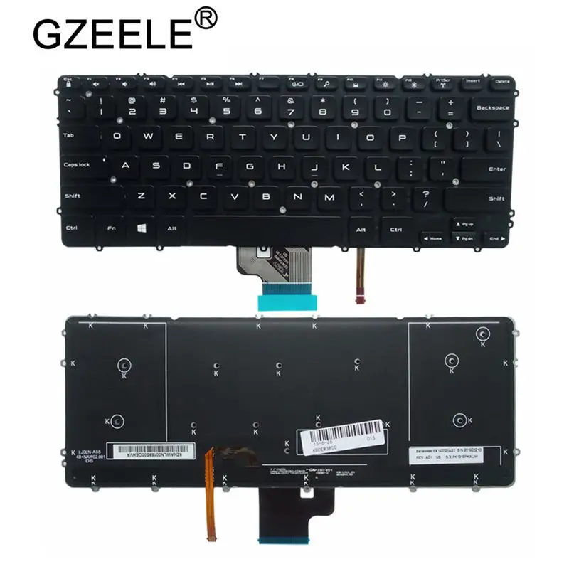 novo inglês layout teclado para dell precision xps us backlit