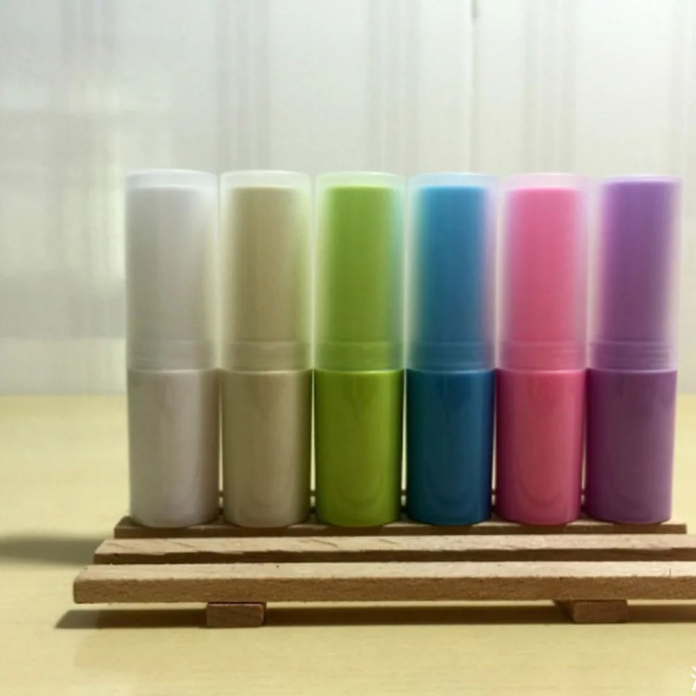 10 шт. 4 г бежевый, розовый, синий губная помада контейнер бальзам для губ трубки красочные бальзам для губ в тюбике DIY пустые смешанные бутылки для многоразового использования блеск для губ трубка - Цвет: Random