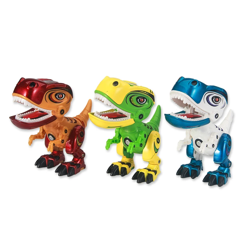 

Dinosaur Action Toy Figures Alloy Body Dinosaur Model Tyrannosaurus Toys with Sound and Light for Children Kids Early Education