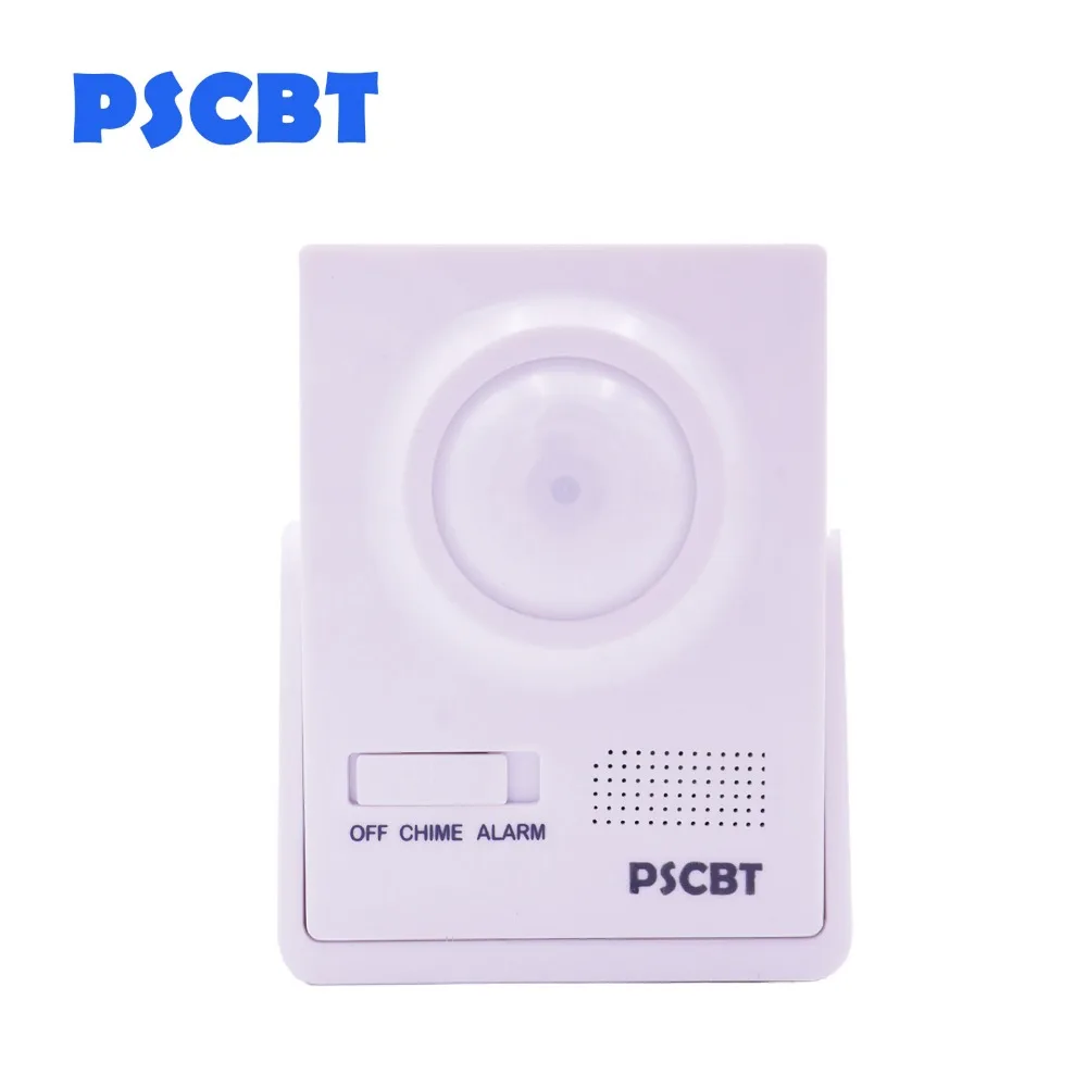 PSCBT Wireless PIR Motion Sensor Doorbell Detect Burglar Alarm Door