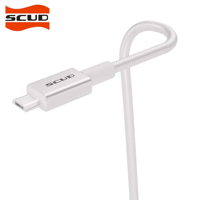 Скад Кабель Micro-USB для Мобильный телефон USB кабель Micro USB зарядный Дата кабель передачи мобильный телефонный кабель для зарядки и передачи данных для USB микроустройства - Цвет: Silver
