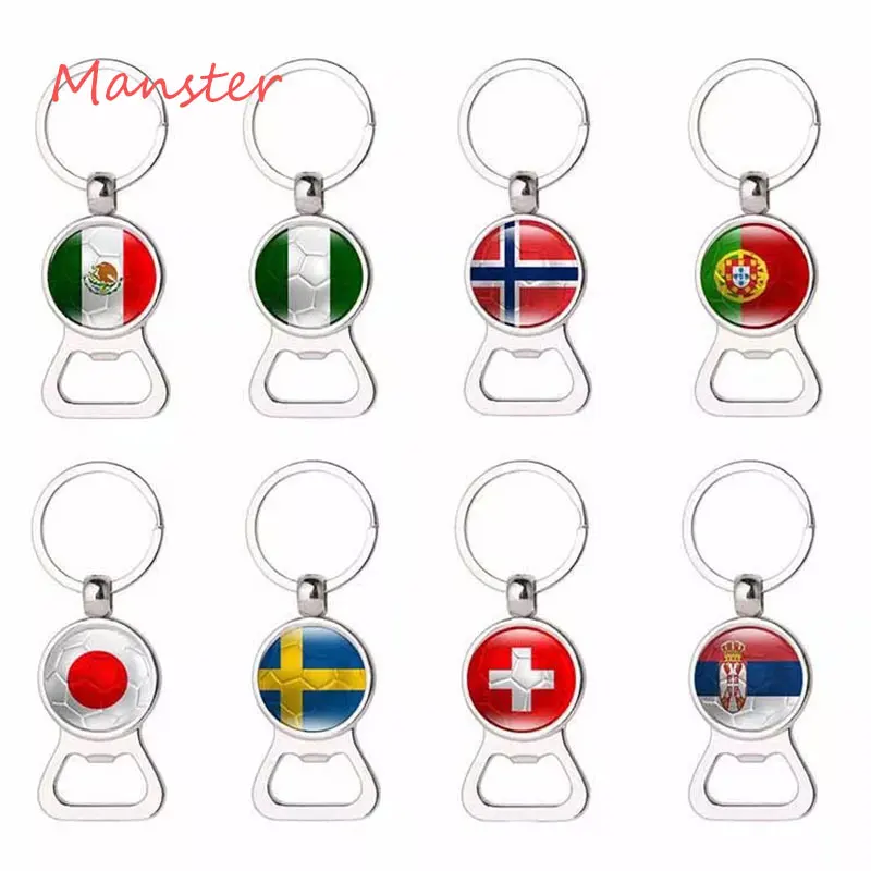

Bottle Opener 2018 World Soccer Football Cup Souvenirs Soccer Game Keychain Little Gifts Keychains For Football Fans Key Chain