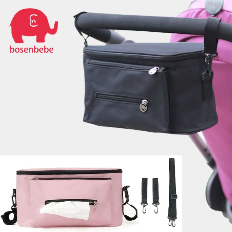 Online Nuevo impermeable aislante de gran capacidad accesorios para cochecito de bebé momia bolsa de pañales de maternidad bolsa de enfermería cochecito organizador ba