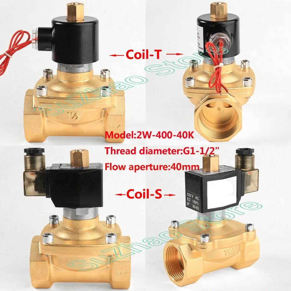 AC 110V 220V DC 24V 12V водонепроницаемый и влагостойкий нормально открытый Соленоидный клапан, DN15 DN20 DN25 DN32 DN40 DN50 клапаны