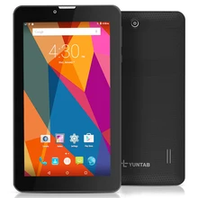 7” E706 Yuntab Black Color GPS Double Mini SIM Card 1.3GHz Quad Core Cortex A7 IPS Dual Camera 1GB+8GB Phone Call Tablet PC