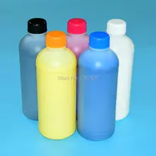 Для Epson Surecolor F2000 текстильные чернила для Epson T725 печатные чернила K, C, M, Y, белые 500 мл 5 цветов чернила