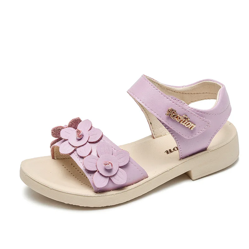 

Girls Flowers Sandals Summer Breathable Open Toe Flat Sandals Anti-Slip Soft Comfortable Children Fashion Shoes AA60120