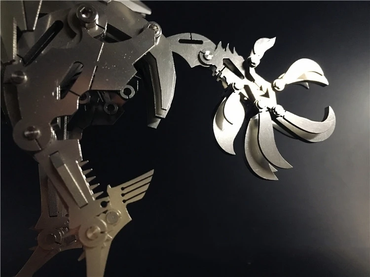 Большой Единорог 3D стальной металлический шарнир подвижный набор миниатюрных моделей головоломки игрушки Дети хобби для мальчиков сплайсинг строительство