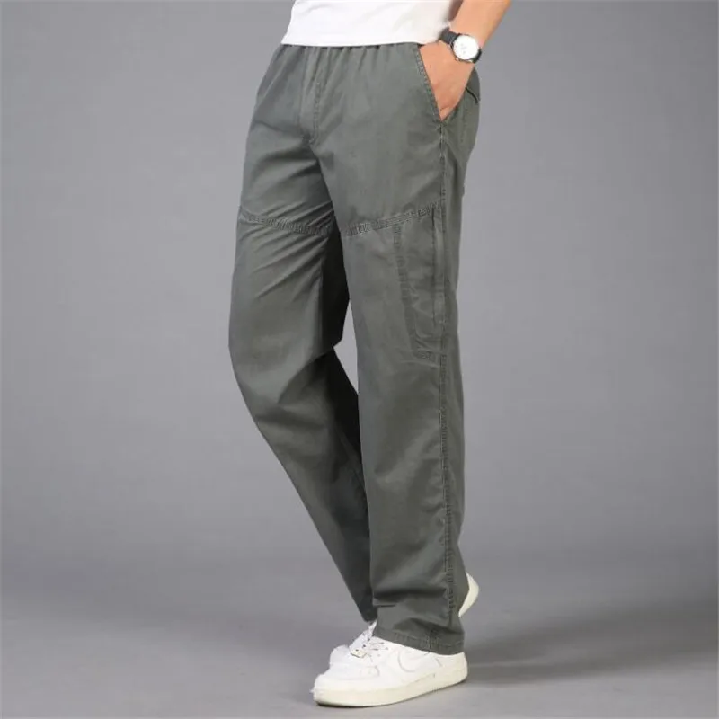 Plus Size 6XL Summer Men Pants Lightweight Cotton Tactical Cargo Pants ...