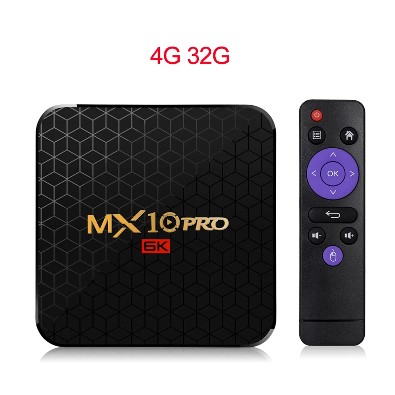 XGODY 6K Smart Android 9,0 ТВ приставка MX10PRO 4 ГБ 32 ГБ/64 Гб Allwinner H6 четырехъядерный WiFi USB 3,0 HDMI 2,0 HDR ТВ приставка - Цвет: 4G 32G