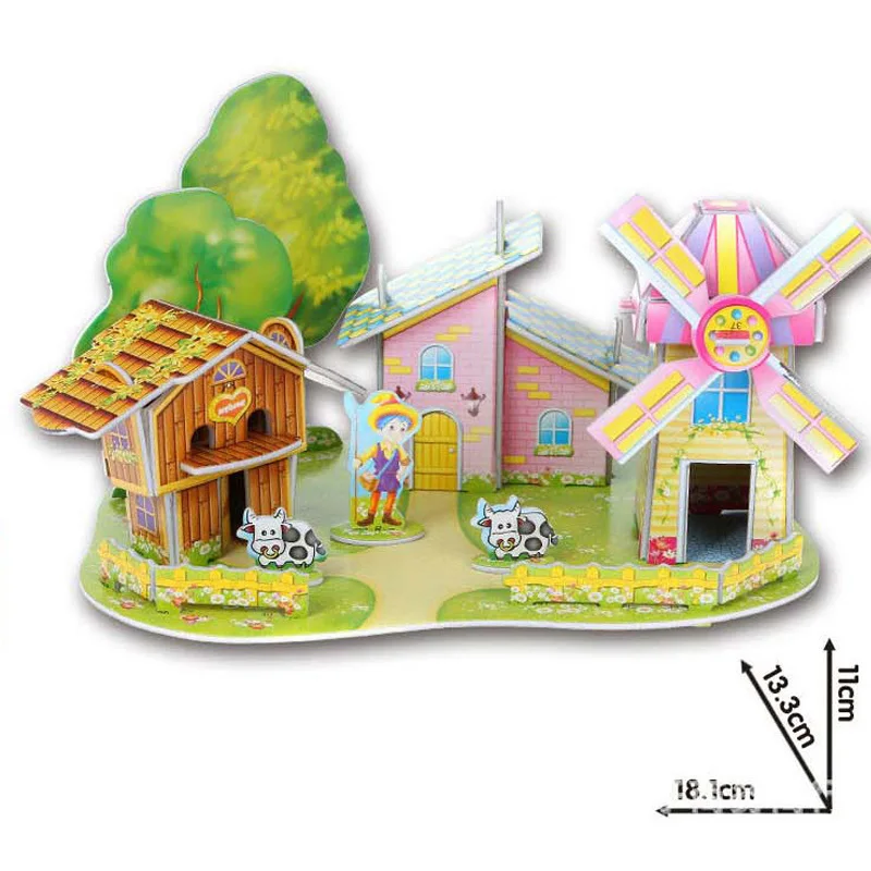3D DIY rompecabezas bebé juguete niño temprano aprendizaje Castillo construcción patrón regalo para niños brinquedo educativo casas rompecabezas 3D DIY rompecabezas bebé juguete niño temprano aprendizaje Castillo construcción patrón regalo para niños brinquedo educativo casas rompecabezas