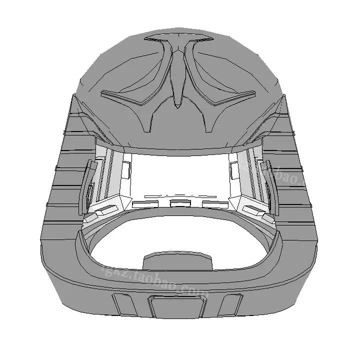 Paper Model Battlestar Galactica Helmet 1 1 Can Wearable Casual Puzzle Decoration DIY Handmade font b