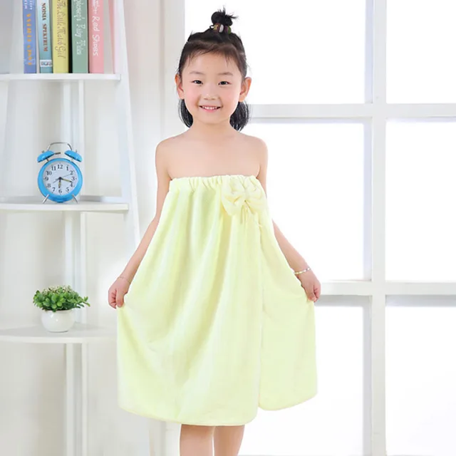 Buy 1pc Child Bathrobe Kids Robes Girls Hooded Towel