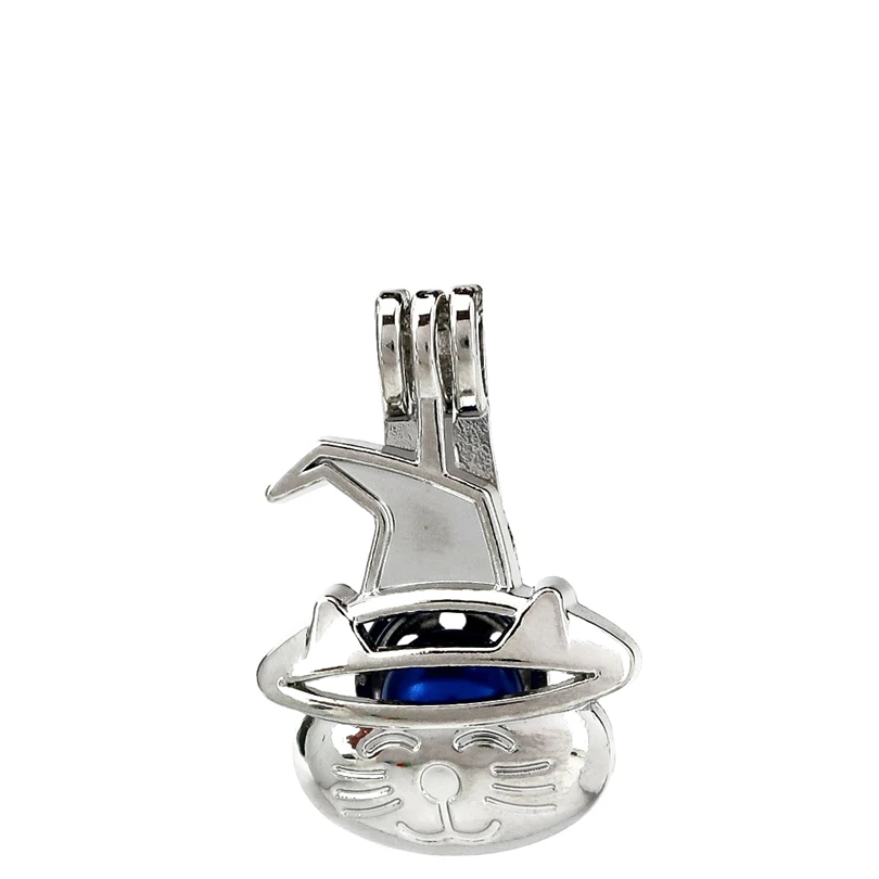 

K845 5pcs/lot Halloween Pumpkin Pearl Beads Cage Pendant Locket Fairytale Party Essential Oil Diffuser