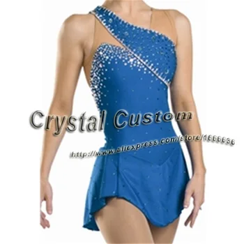 

2016 Hot Sales Figure Ice Skating Dresses For Girls With Spandex New Brand Figure Skating Competition Dress DR2543