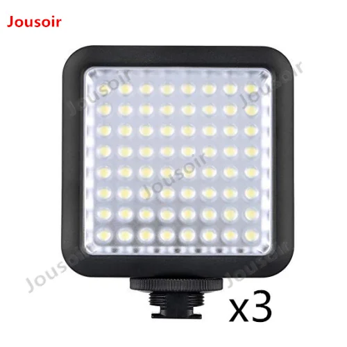 3 шт. Godox LED 64 фото камера освещение видео Лампа свет для N C S цифровая видеокамера DV