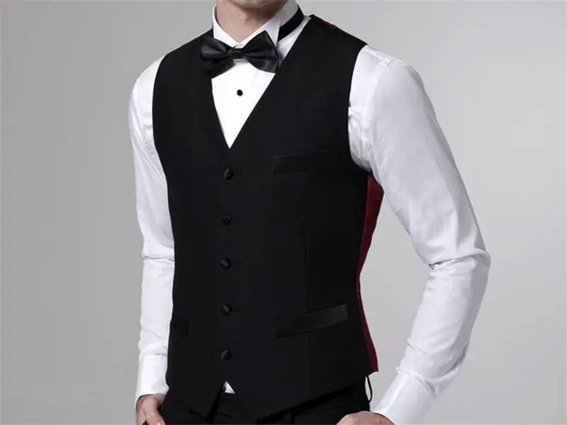 New Arrival Dress Vests For Men Slim Fit Mens Suit Vest Male Waistcoat Gilet Homme Casual Sleeveless Formal Business Jacket - Цвет: as picture