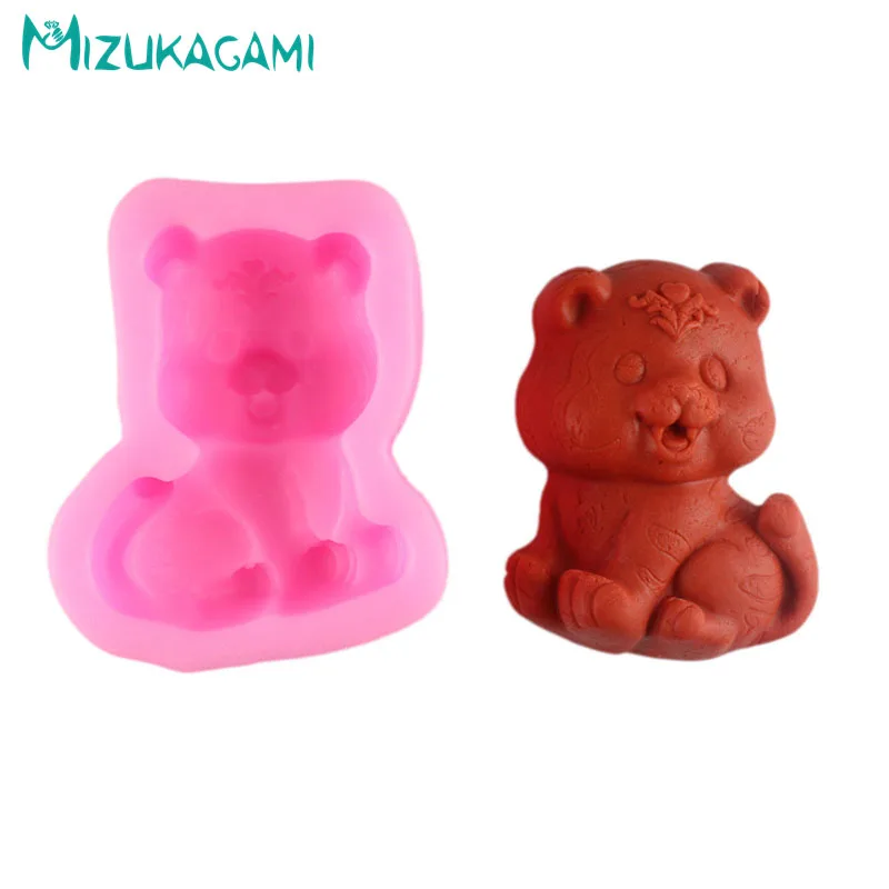 Новый милый мини 3D Тигр модель мыло ручной работы форма для мыла Сделай сам из