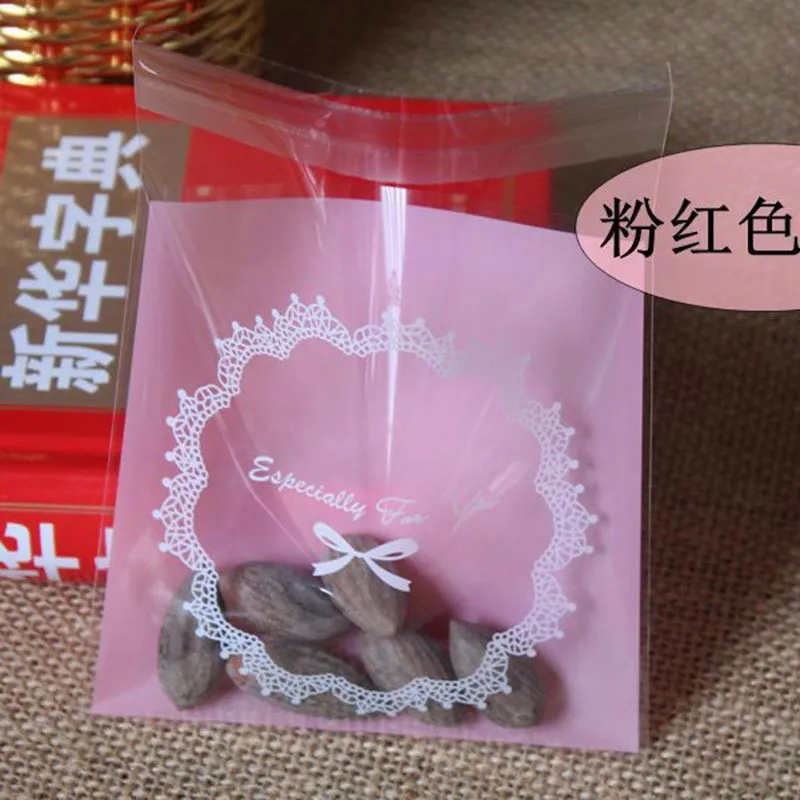 

50Pcs/Lot Wedding Party Gifts Bags Self-adhesive Bake Cookies Biscuit Plastic Packaging Bag Birthday Party Packing Supplies