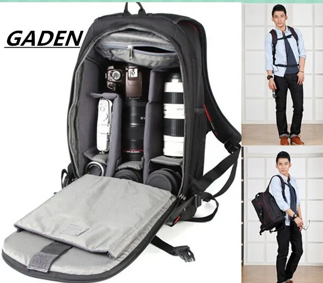 Caden K6 Camera Backpack Bag Case for Canon Nikon Sony DSLR Traveler Lens Camcorder Tablet PC Bag