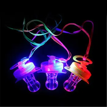 

Children Pacifier Dummy Nipple LED Light Flashing Whistle For Bar Night Club Party Projects Toy